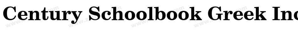 Century Schoolbook Greek Inclined BT字体转换